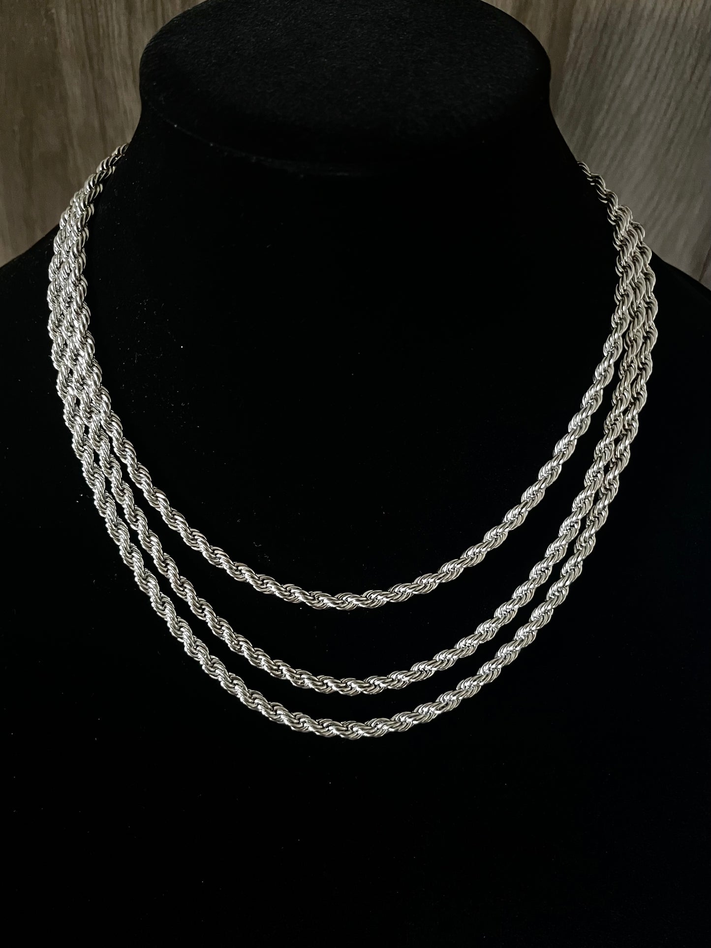 Rope Chain Stainless Steel 2mm, 4mm, 5mm - VALTROVO