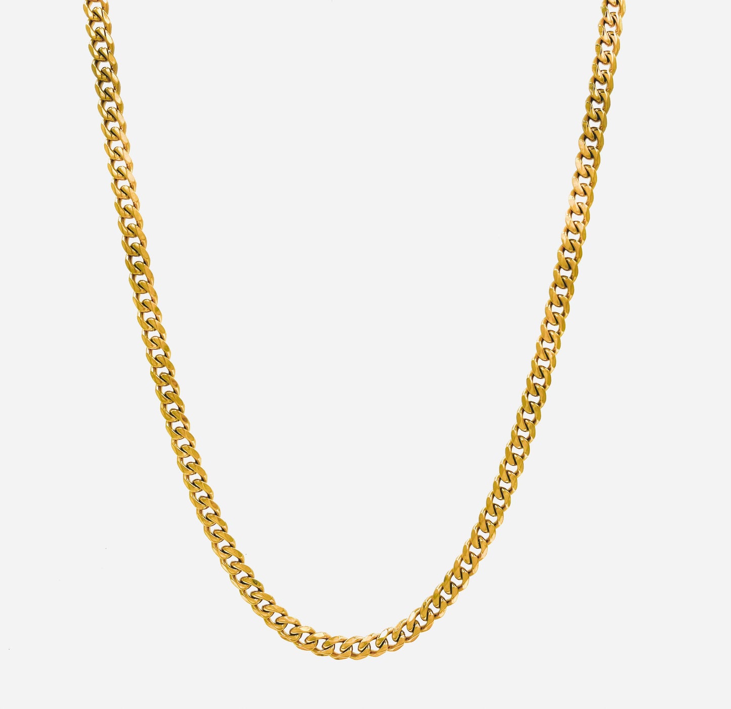 Cuban Curb Gold Chain 3mm, 5mm, 7mm - VALTROVO