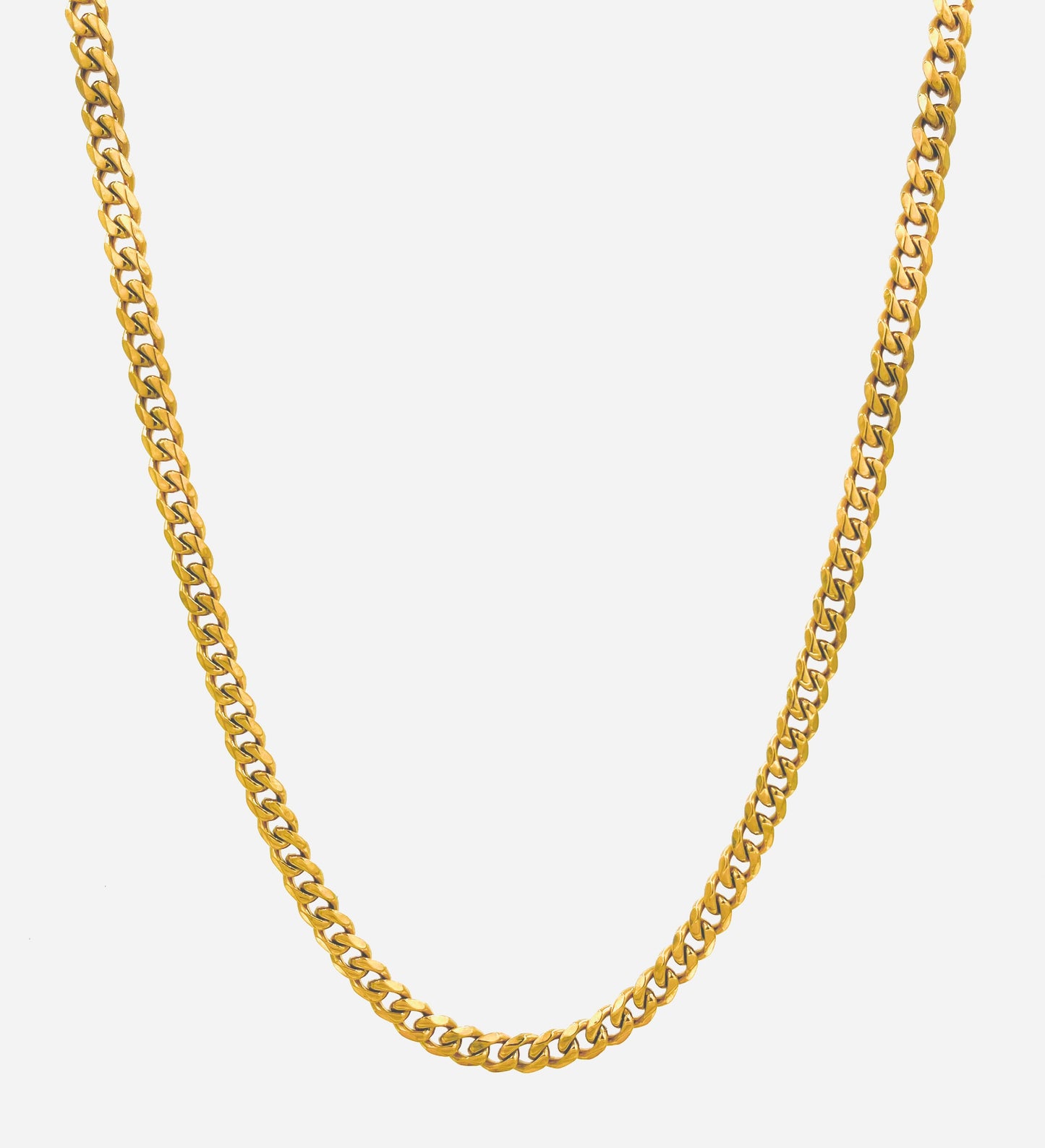 Cuban Curb Gold Chain 3mm, 5mm, 7mm - VALTROVO