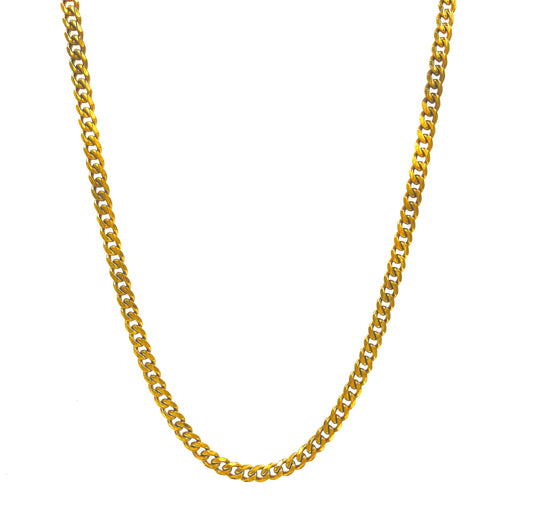 Cuban Curb Gold Chain 3mm, 5mm, 7mm - VALTROVO