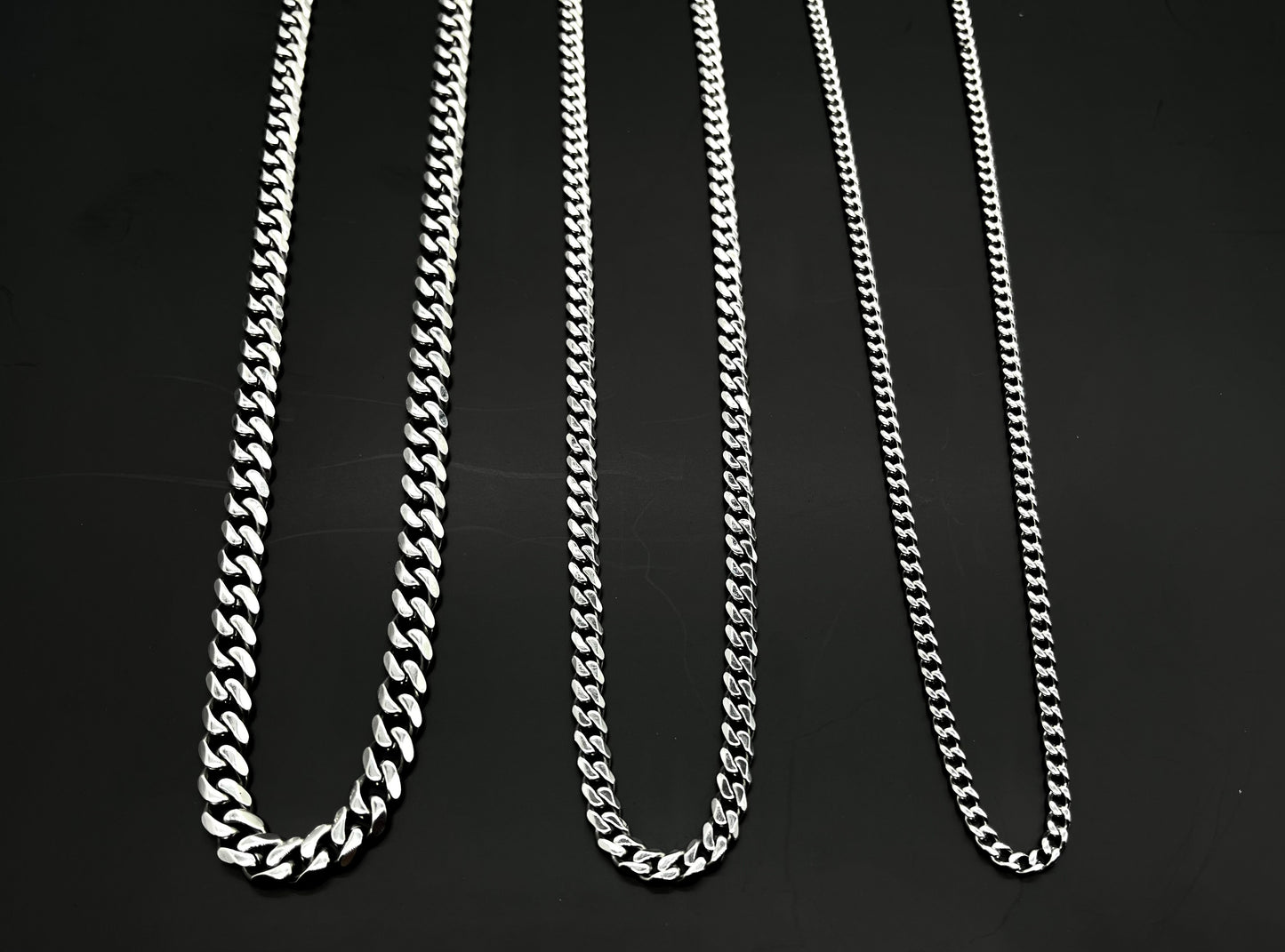 Cuban Curb Chain Stainless Steel 3mm 5mm 7mm - VALTROVO