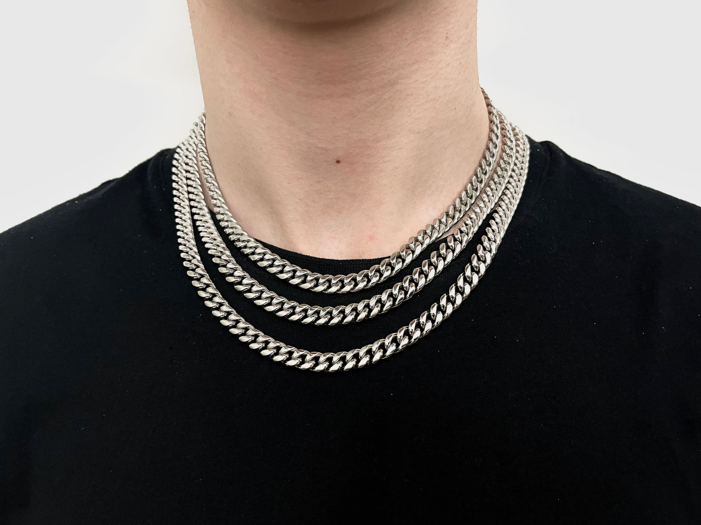 Cuban Chain White Gold 8mm - VALTROVO