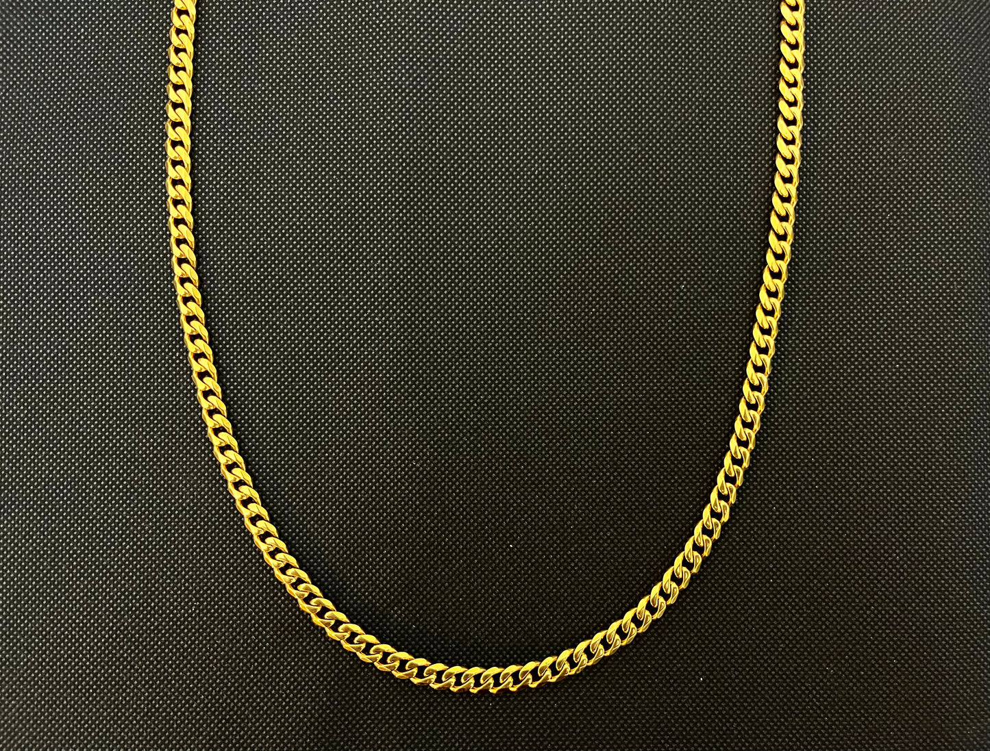 Cuban Curb Gold Chain 3mm, 5mm, 7mm - VALTROVO